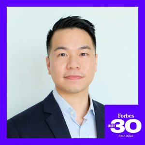 William Chu made it to Forbes 30 under 30